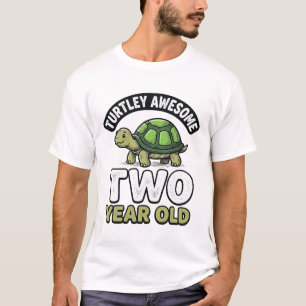 T-shirt Tortue Deux Ans Anniversaire Vintage Gravure Shi