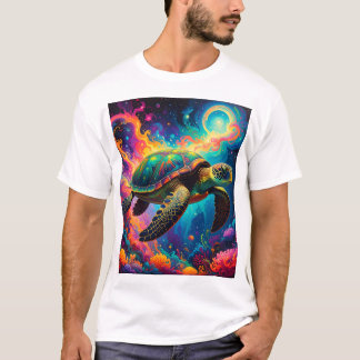 T-shirt Tortue du Courant Éternel