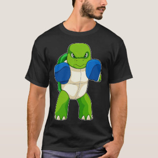 T-shirt Tortue en boîte avec gants de boxe