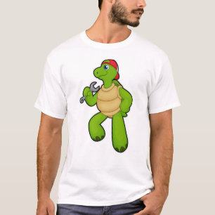 T-shirt Tortue en mécanique avec clé et Casquette
