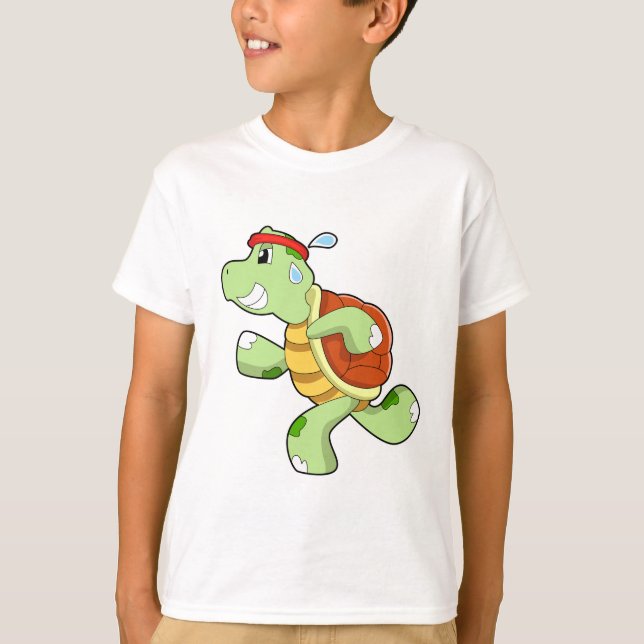 T-shirt Tortue en tant que coureur (Devant)
