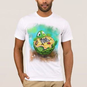 T-shirt Tortue et coccinelle jouer aux échecs - Dessin de