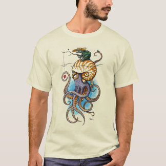 T-shirt Tortue et poulpe