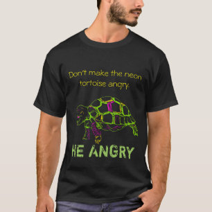 T-shirt Tortue fâchée - version au néon