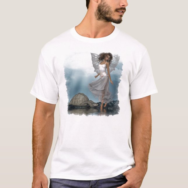 T-shirt Tortue féerique croisant III (Devant)