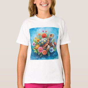 T-shirt Tortue florale