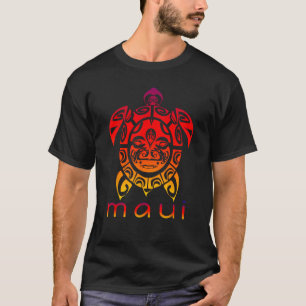 T-shirt Tortue Hawaii Sea Vivid, Maui Hawaiian