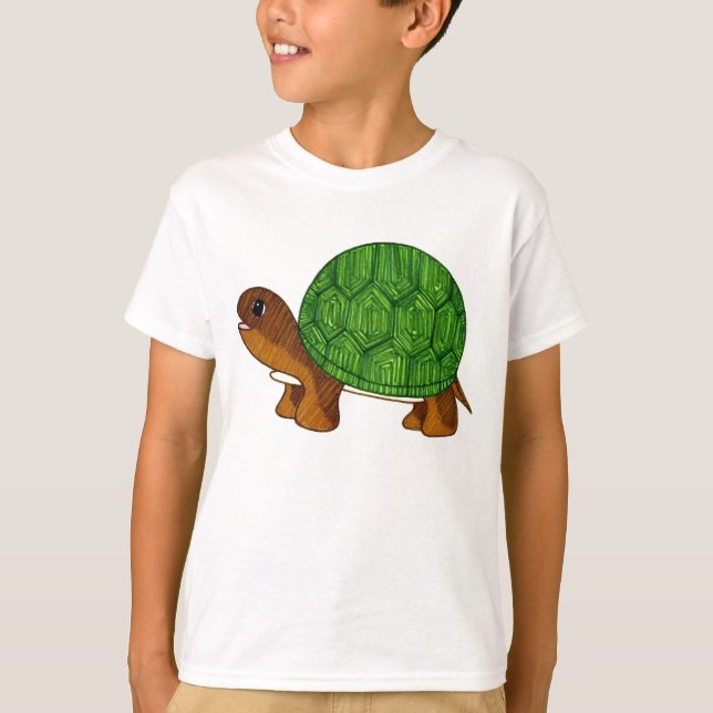 T-shirt Tortue heureuse (Devant)