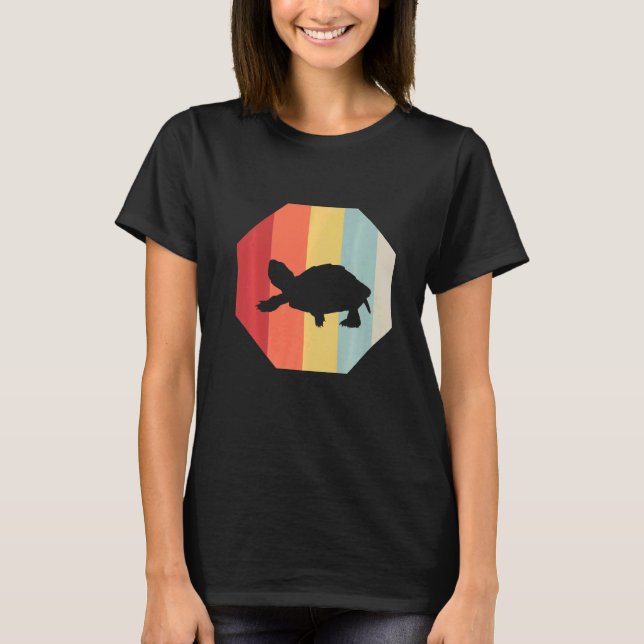 T-shirt Tortue Homme Femmes Enfants Tortue Shell Sea Adul (Devant)