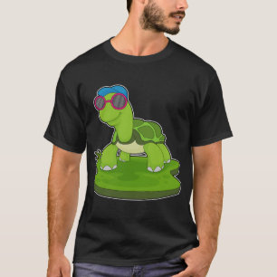 T-shirt Tortue lunettes de soleil