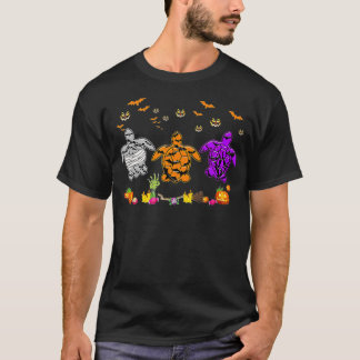 T-shirt Tortue maman sorcière Halloween Horreur Pour Tortu