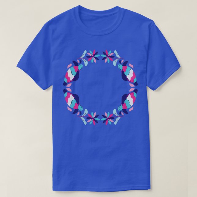 T-shirt Tortue marine Hawaiin tie teinture (Design devant)