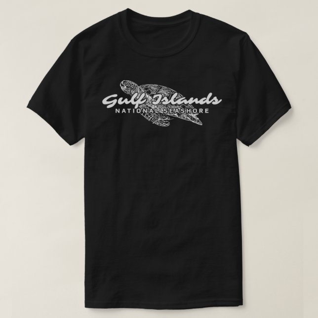 T-shirt Tortue marine nationale des îles Gulf (Design devant)