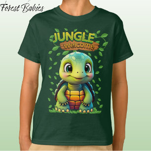 T-shirt Tortue mignonne Graphique de tortue unique de dess
