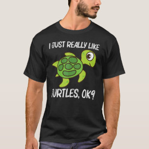 T-shirt Tortue mignonne Hommes Femme Tortue de mer Reptile