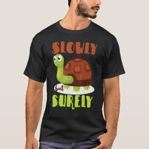 T-shirt Tortue Motivante Lentement Mais Sure Lapin