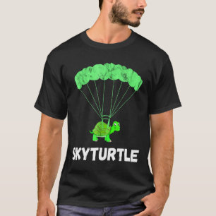 T-shirt Tortue parachutiste drôle de saut en parachute