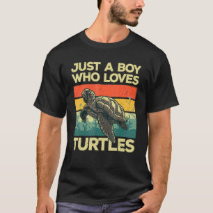 T-shirt Tortue pour hommes garçons Tortue Tortue Océane To