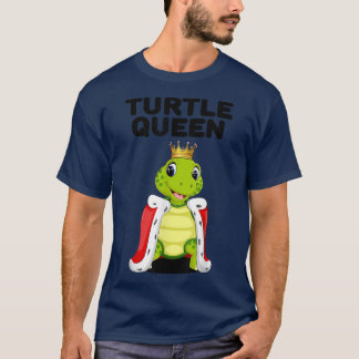 T-shirt Tortue Queen Femen Tortue LoverAnimal Tortue Tortu