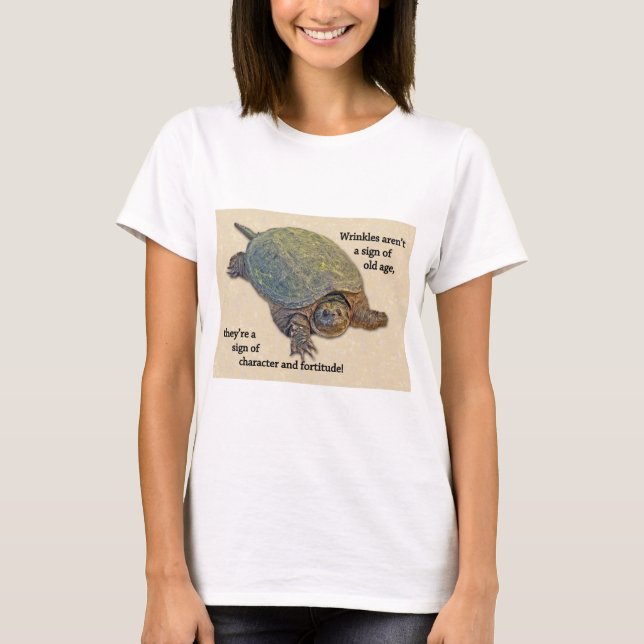 T-shirt Tortue serpent Rincée Sagesse de la vieillesse (Devant)