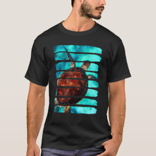 T-shirt Tortue sous l'eau Océan Nature Animaux Loisirs