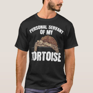 T-shirt Tortue Sulcata Cadeau Serviteur Personnel De Ma To