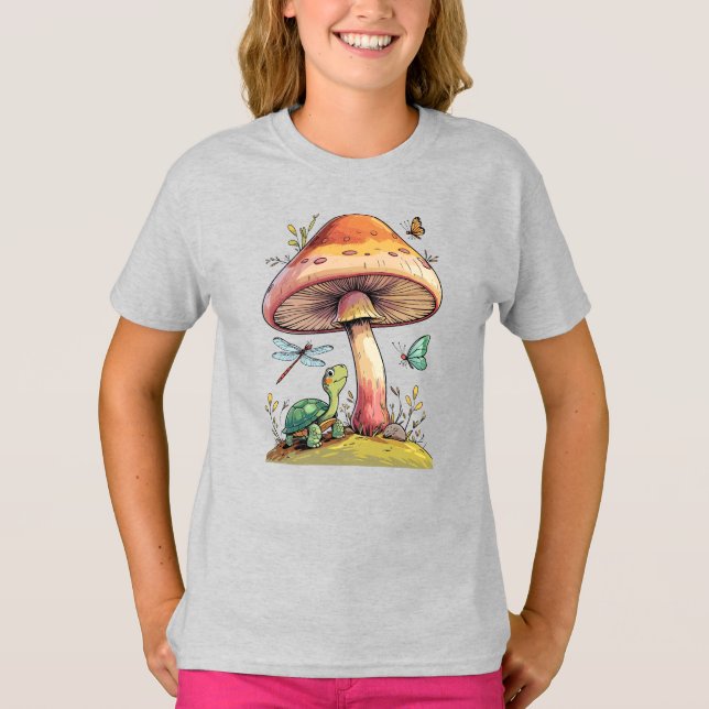 T-shirt Tortue Sur Une Colline (Devant)
