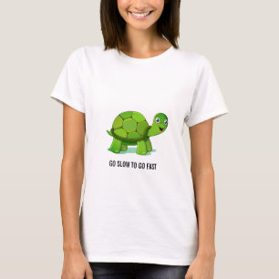 T-shirt Tortue verte & calligraphie