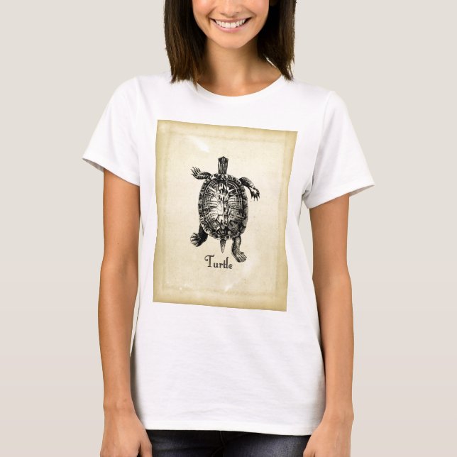 T-shirt TORTUE vintage (Devant)