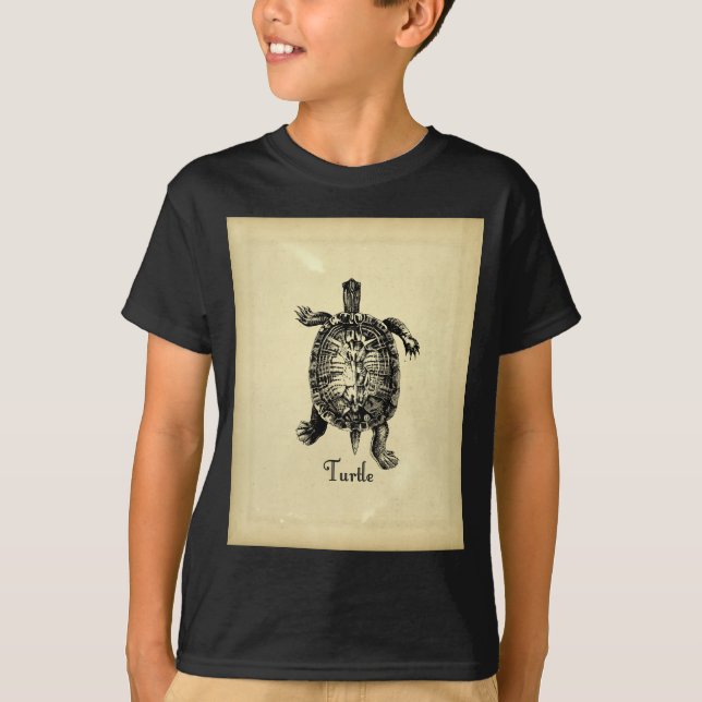 T-shirt TORTUE vintage (Devant)