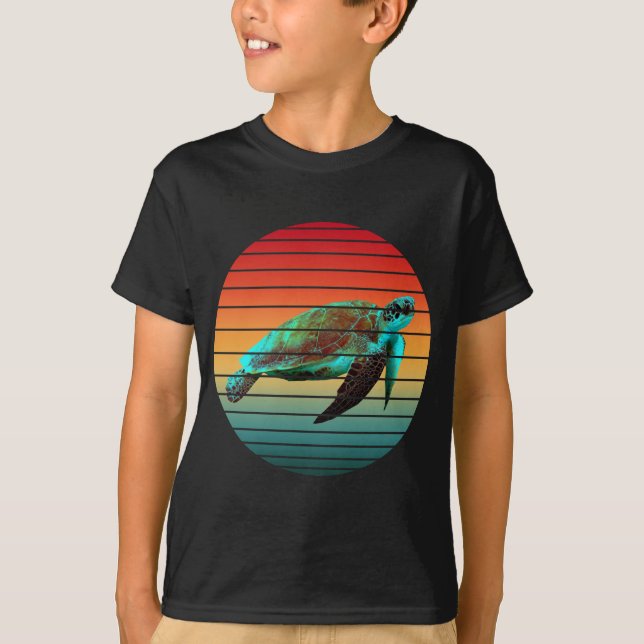 T-shirt tortue vintage (Devant)