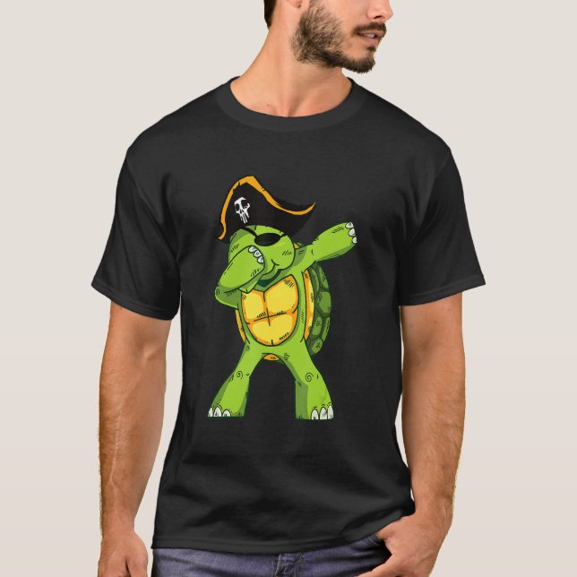 T-shirt tortues avec casquette pirate (Devant)