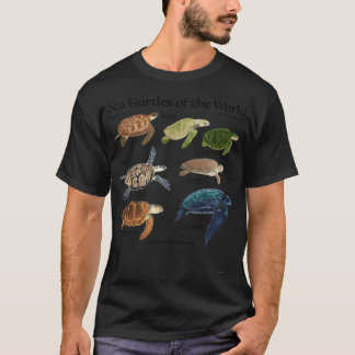 T-shirt Tortues de mer du monde amis
