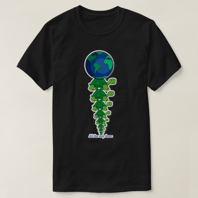T-shirt Tortues jusqu'au bas (Design devant)