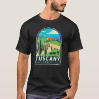 Toscane Italie Vignoble Voyage Art Vintage