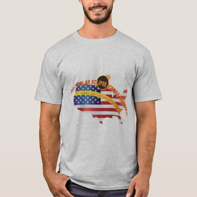 T-shirt total de l'éclipse 2017 solaire (Devant)