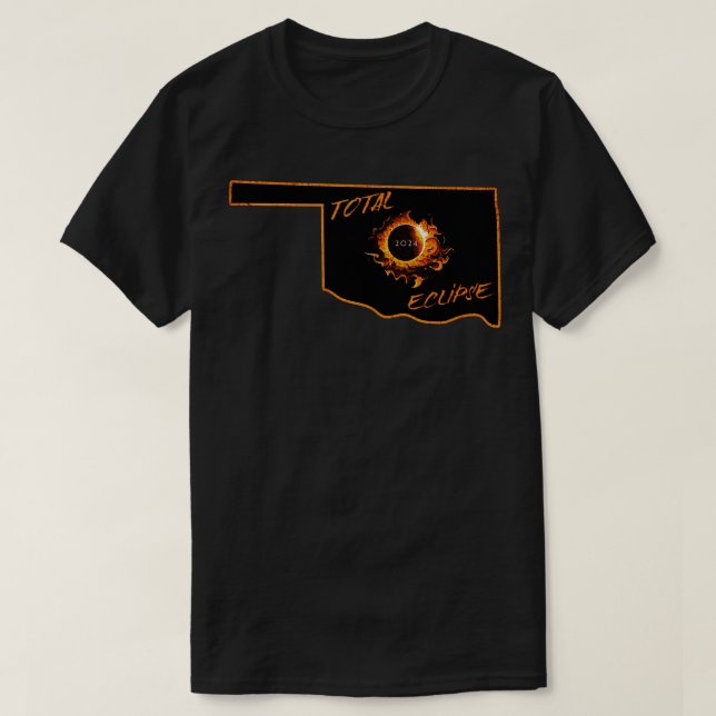 T-shirt Total Eclipse 2024 Oklahoma (Design devant)