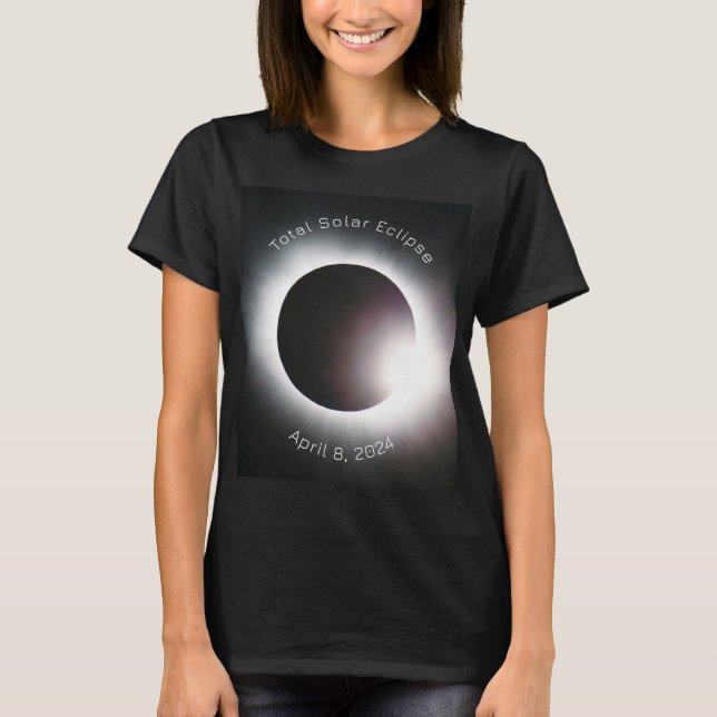 T-shirt Total éclipse solaire 2024 (Devant)