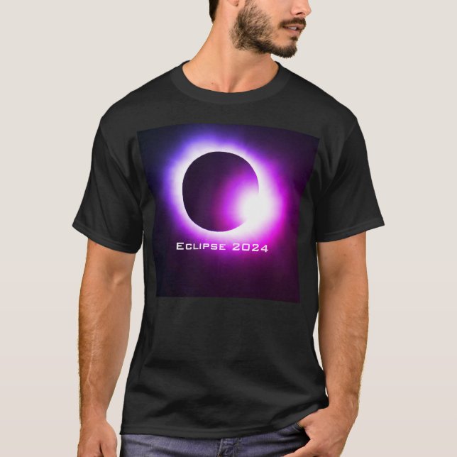 T-shirt Total éclipse solaire 2024 (Devant)