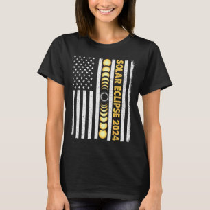 T-shirt Total Éclipse Solaire 2024 Phases Totalité Amériqu