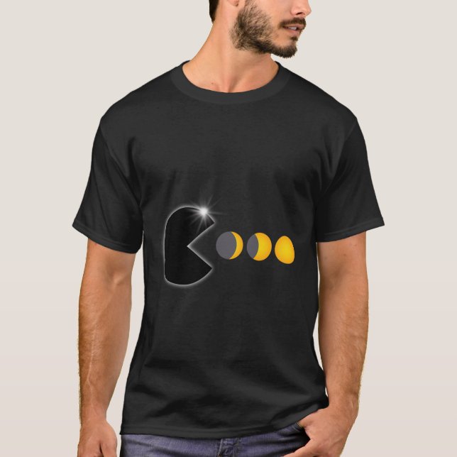 T-shirt Total Éclipse Solaire 8 avril 2024 Phases amusante (Devant)