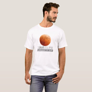 T-shirt Total Lunar Eclipse 2018 31 janvier Vêtements cad