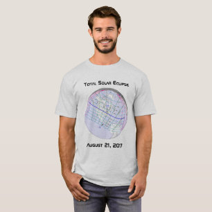 T-shirt Total Solaire Eclipse 2017 Global Path