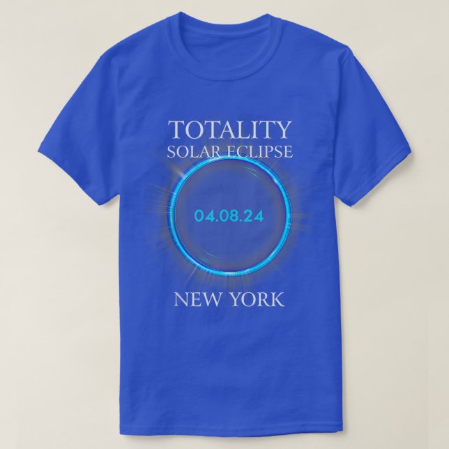 T-shirt Total Solaire Eclipse 2024 New York 040824 Astrono (Design devant)