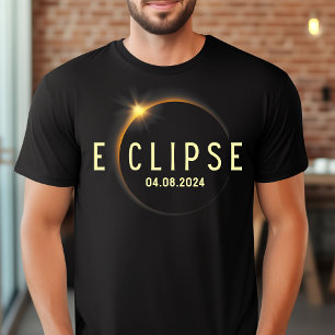 T-shirt Total Solaire Eclipse 2024 Parcours De Totalité 8 