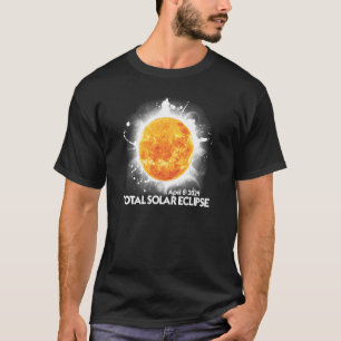T-shirt Total Solaire Eclipse 2024 Totalité américaine 8 a