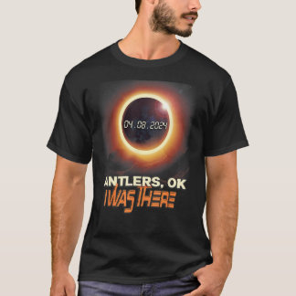 T-shirt Total Solaire Eclipse Antlers Oklahoma OK