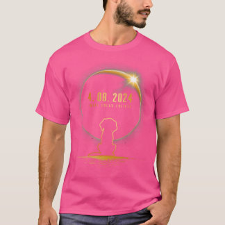 T-shirt Total Solaire Eclipse Chien 8 avril 2024 Totalité