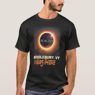 T-shirt Total Solaire Eclipse Middlebury Vermont VT
