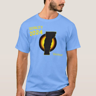 T-shirt Total Solaire Eclipse Vermont State 2024